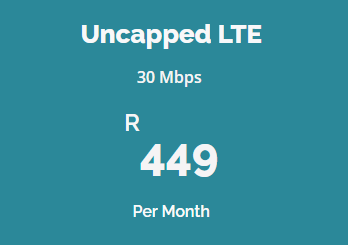 Uncapped Fixed LTE 30 Mbps