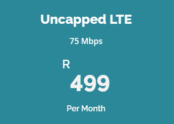 Uncapped Fixed LTE 75 Mbps